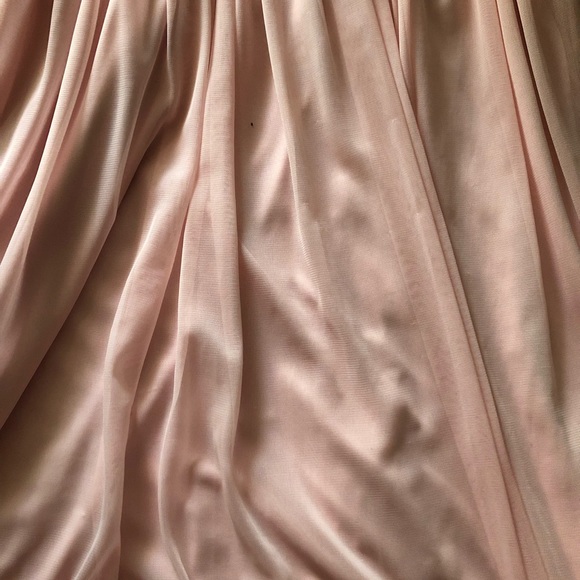 Short One Shoulder Peach Prom Dress - Picture 3 of 4